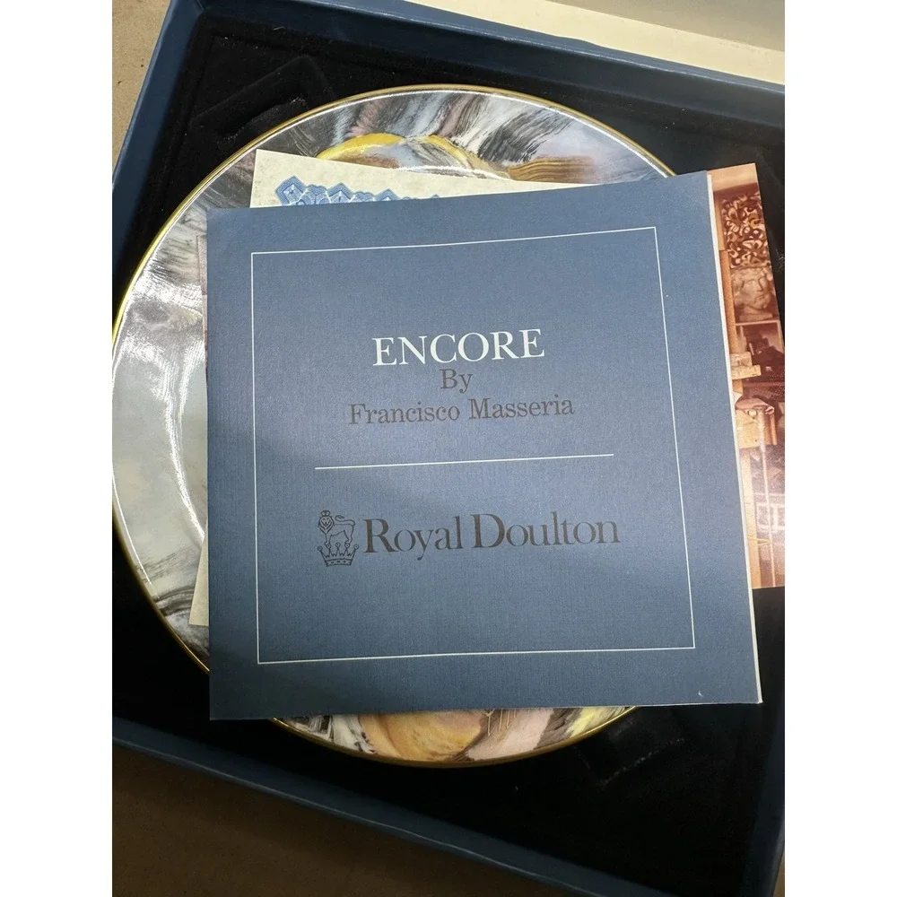 Royal Doulton Gabriella #152 Hand Signed Masseria Plate Photo COA Box